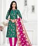 Picture of Radiant Rama Green Straight Cut Salwar Kameez