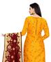 Picture of Sightly Yellow Straight Cut Salwar Kameez