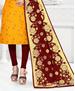 Picture of Sightly Yellow Straight Cut Salwar Kameez