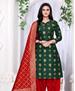 Picture of Appealing Green Straight Cut Salwar Kameez