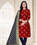 Picture of Excellent Maroon Straight Cut Salwar Kameez