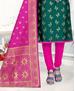 Picture of Well Formed Green Straight Cut Salwar Kameez