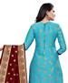 Picture of Superb Sky Blue Straight Cut Salwar Kameez