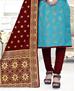 Picture of Superb Sky Blue Straight Cut Salwar Kameez