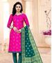 Picture of Beautiful Rani Pink Straight Cut Salwar Kameez