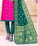 Picture of Beautiful Rani Pink Straight Cut Salwar Kameez