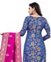 Picture of Well Formed Blue Straight Cut Salwar Kameez