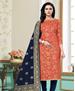 Picture of Magnificent Peach Straight Cut Salwar Kameez