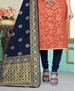 Picture of Magnificent Peach Straight Cut Salwar Kameez