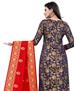 Picture of Sublime Navy Blue Straight Cut Salwar Kameez