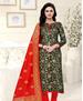 Picture of Shapely Green Straight Cut Salwar Kameez