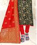 Picture of Shapely Green Straight Cut Salwar Kameez