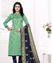 Picture of Lovely Sea Green Straight Cut Salwar Kameez