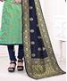 Picture of Lovely Sea Green Straight Cut Salwar Kameez