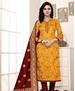 Picture of Elegant Yellow Straight Cut Salwar Kameez