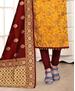 Picture of Elegant Yellow Straight Cut Salwar Kameez