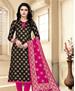 Picture of Lovely Black Straight Cut Salwar Kameez