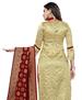 Picture of Statuesque Beige Straight Cut Salwar Kameez