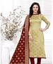 Picture of Sightly Beige Straight Cut Salwar Kameez