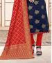 Picture of Graceful Blue Straight Cut Salwar Kameez