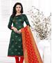 Picture of Charming Bottel Green Straight Cut Salwar Kameez