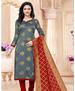 Picture of Magnificent Grey Straight Cut Salwar Kameez