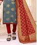 Picture of Magnificent Grey Straight Cut Salwar Kameez