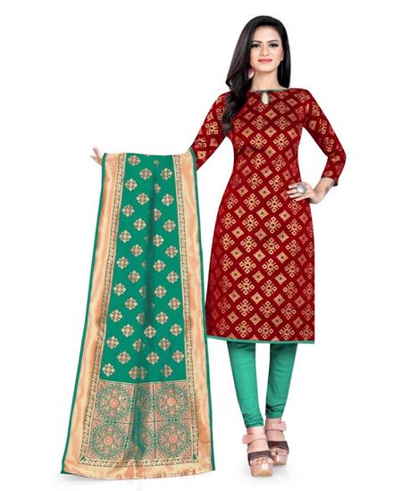 Picture of Appealing Maroon Straight Cut Salwar Kameez