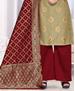 Picture of Fascinating Beige Straight Cut Salwar Kameez