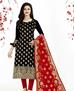 Picture of Fine Black Straight Cut Salwar Kameez