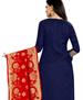 Picture of Taking Navy Blue Straight Cut Salwar Kameez