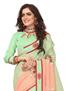 Picture of Classy Orange+pista Casual Saree