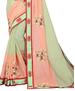 Picture of Classy Orange+pista Casual Saree