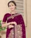 Picture of Delightful Wine Silk Saree