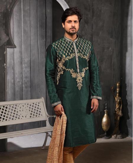 Picture of Elegant Bottal Green Kurtas