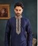 Picture of Well Formed Navy Blue Kurtas