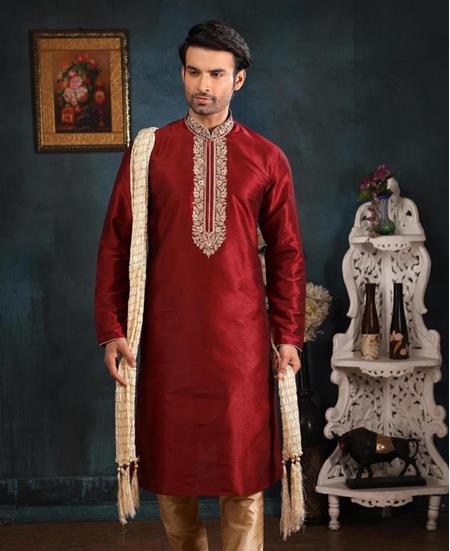 Picture of Elegant Maroon Kurtas