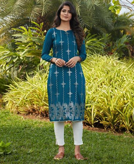 Picture of Beauteous Rama Green Kurtis & Tunic