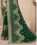 Picture of Pleasing Botel Green Casual Saree