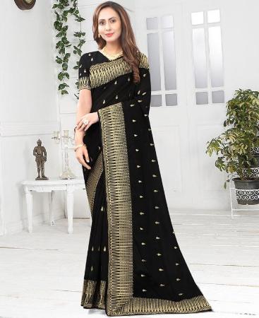 Picture of Marvelous Black Casual Saree