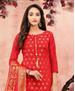 Picture of Fine Red Straight Cut Salwar Kameez