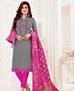 Picture of Splendid Grey Straight Cut Salwar Kameez