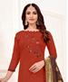 Picture of Enticing Brown Straight Cut Salwar Kameez