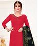 Picture of Beauteous Red Straight Cut Salwar Kameez