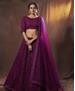 Picture of Pleasing Wine Lehenga Choli