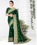 Picture of Gorgeous Botel Green Silk Saree