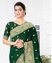 Picture of Gorgeous Botel Green Silk Saree