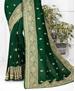 Picture of Gorgeous Botel Green Silk Saree