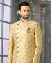 Picture of Charming Beige/Gold Indo Western