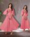 Picture of Exquisite Salmon Pink Readymade Gown